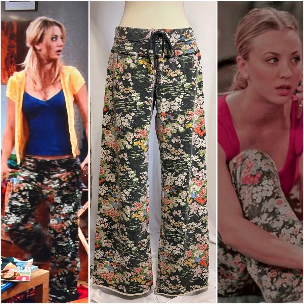 Lucky Brand Floral Gorgeous Vintage Y2k Wide Leg Lounge Pant ASO Big Bang Theory